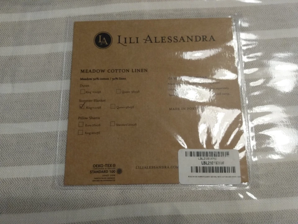 Lili Alessandra Meadow King Cotton Linen Bed Blanket NWT! 😍 FREE SHIPPING! - Image 2 of 4