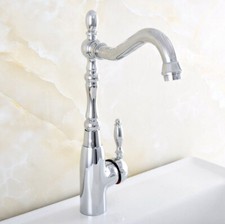 Chrome Kitchen Faucet Swivel Single Handle Sink Mixer Tap fsf827