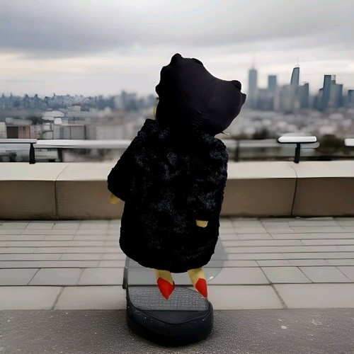 Betty Boop Plush Doll Black Fur Coat 1988 King Features Syndicate 18" Vintage - Picture 6 of 8
