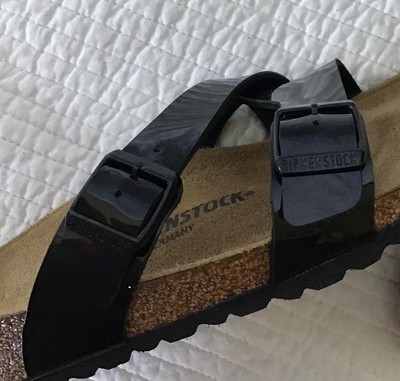 BIRKENSTOCK YAO BALANCE BLACK BIRKO-FLOR PATENT Size 41 L10  display picture 2