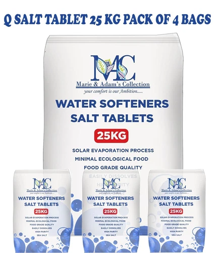 Q SALT TABLET 25KG Pack of 4 Bag Water Softener - Premium Quality