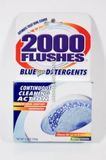 1 box 2000 Flushes Automatic Toilet Bowl Cleaner Blue plus Detergents Deodorizes