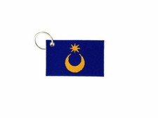 Keychain keyring embroidered embroidery patch double sided flag portsmouth uk