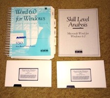 Microsoft Word 6.0 For Windows Training System - Videos, Manual, Analysis, Disc