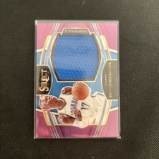 2021-22 Select Throwback Prizm Patch Purple Dennis Schroder /99 Game Worn