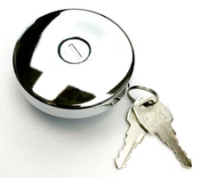 1967-1971 Chevy C10 GMC Pickup Truck Vented Polished Locking Gas Fuel Cap  