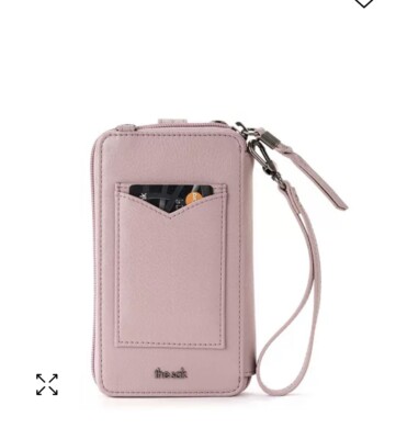 The Sak Womens Silverlake Smartphone Crossbody Roseeood pink”front closure  broke
