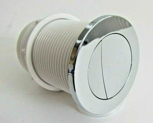 TOILET DUAL FLUSH VALVE WC PNEUMATIC AIR PUSH BUTTON TAVISTOCK, MACDEE KARA 72mm