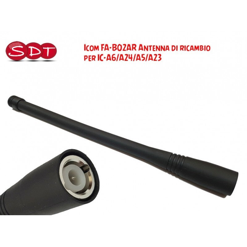ICOM FA-B02AR ANTENNA DI RICAMBIO "ORIGINALE" PER IC-A6E, IC-A24E, IC-A5, IC-A23