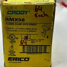 PACK OF 64 ERICO CADDY RMX58 FLANGE CLAMP WITH ROMEX BEAM 5/16"-12" FLANGE 🎯