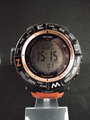 [EXC+5] Casio Pro Trek PRW-3500Y Radio Solar Digital 20BAR Rubber Men's