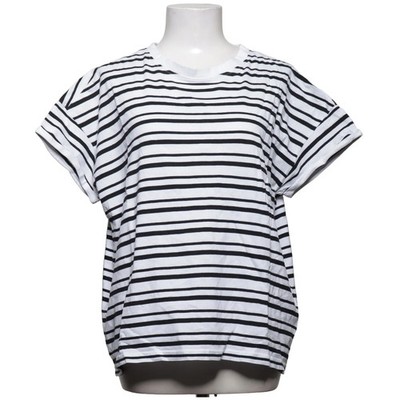 Etirel, T-shirt, Größe: L, Eti Sofi Stripe W Top, Weiß/Schwarz #6XW