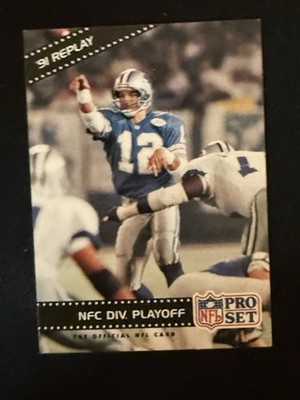 1992 Pro Set - '91 Replay Erik Kramer #60 Detroit Lions