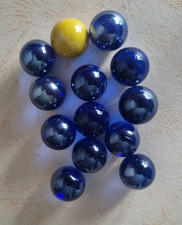 Ker-Plunk Kerplunk 2004 Spare Replacement Part 12 x Blue Marbles & 1 x Golden Ma