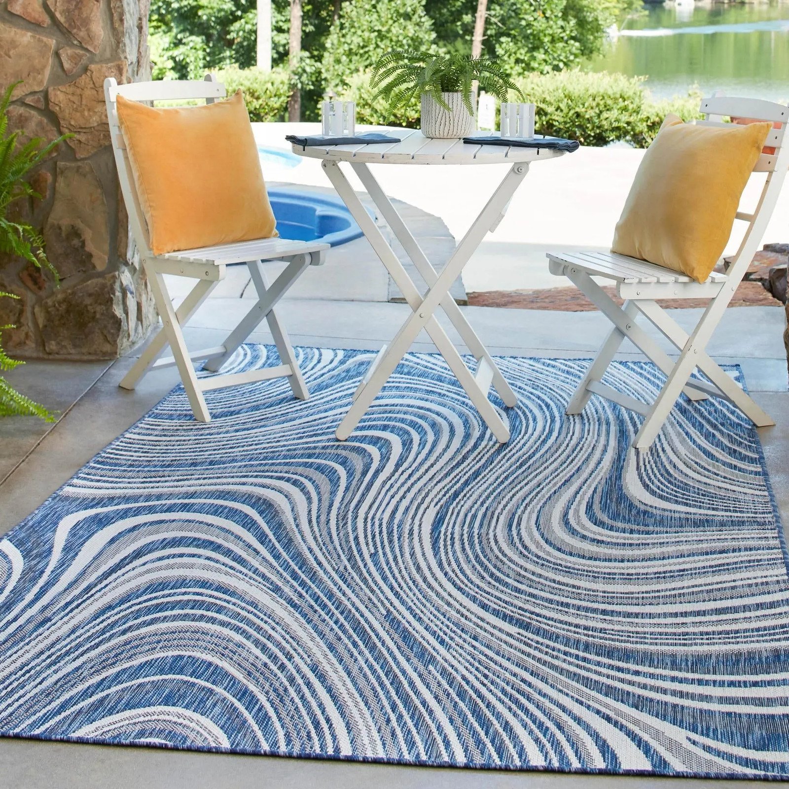 Outdoor Ucul Collection Durable All-Weather Area Rug