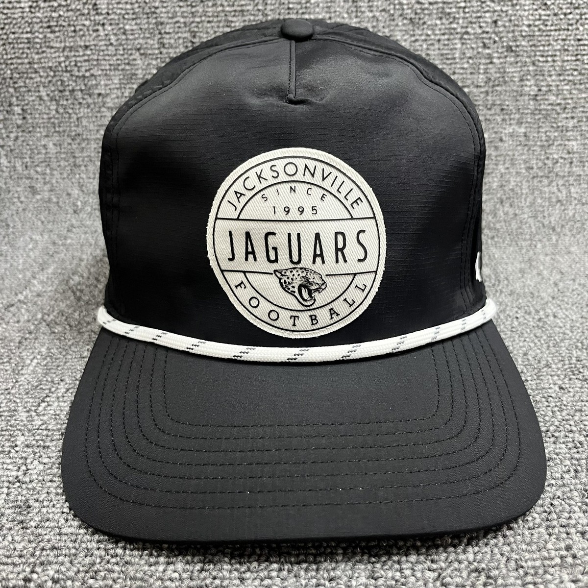 New '47 Brand Jacksonville Jaguars Hitch Snapback Hat Black Rope Cap