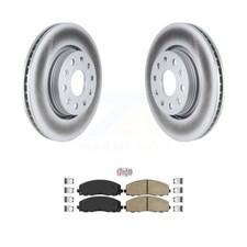 Transit Auto KGA-101047 Brake Disc and Pad Kit Front for Jeep Gladiator Wrangler