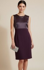 90s Vintage Satin Minimal Dress Sz 9/10 (M) Evening Cocktail Party Wedding Guest