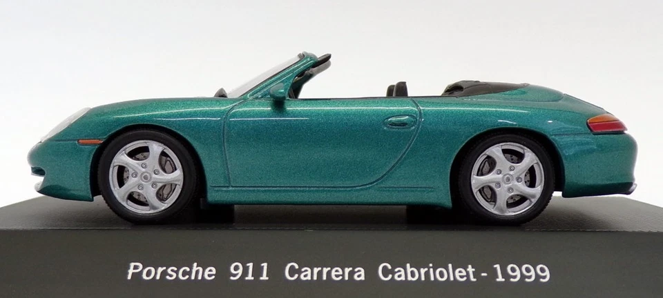 Atlas Editions escala 1/43 7 114 017 - 1999 Porsche 911 Carrera - verde met - Imagem 3 de 4