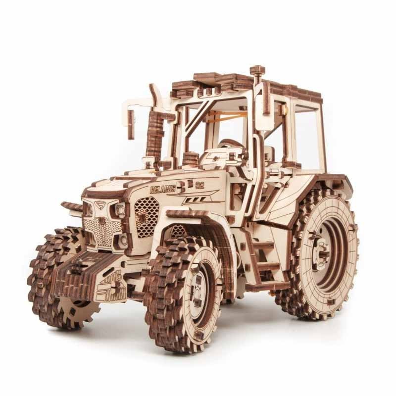 Puzzle 3D Tracteur Belarus 82 Maquette Bois Idée Cadeau Anniversaire