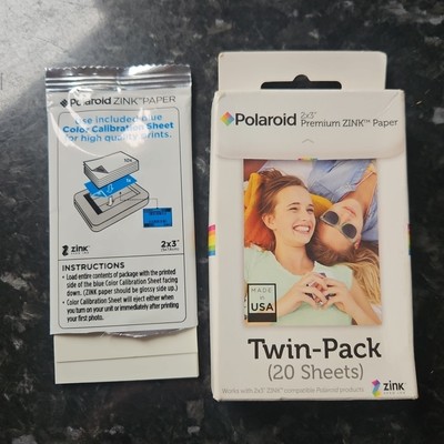 Polaroid Premium Zink Papier 2x3'' 20 Blatt plus 10 weitere