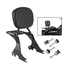Motorcycle Passenger Backrest - Low Profile, w/ Pad, for Sportster 2004-2024