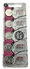 5 Maxell 1632 CR1632 Micro Lithium 3V Low Drain Coin Cell Batteries Exp 2035 