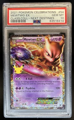 2021 Pokemon SWSH Celebrations Mewtwo Classic Collection #54/99 PSA 10 GEM MINT
