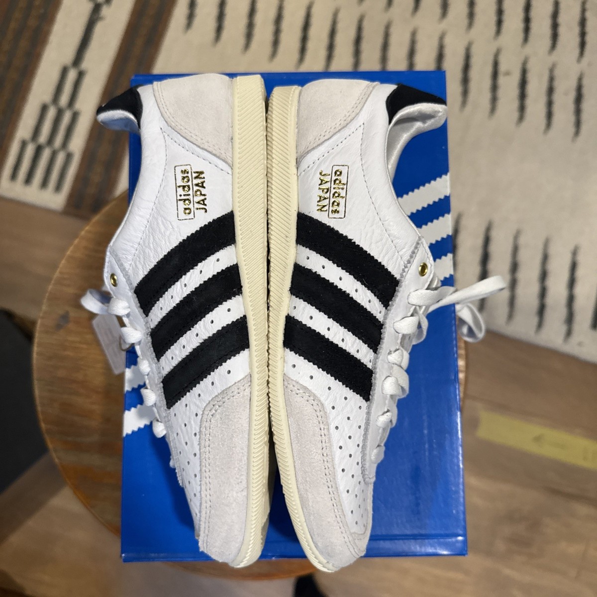 Sz 6w/4.5y Women's Adidas Japan 'Cloud White Black' [IH5489] | eBay