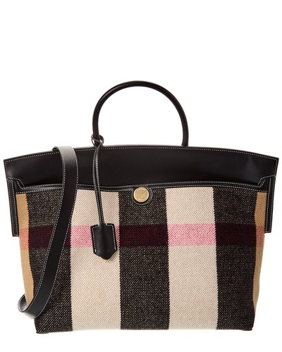 Burberry Society Vintage Check Tote (Authentic Pre-Loved) Women's