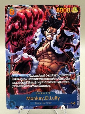 Monkey.D.Luffy (118) (Alternate Art) OP11-118 A Fist of Divine Speed Foil