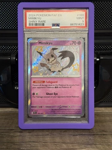 Mimikyu 160/091 SV: Paldean Fates Holo PSA 9