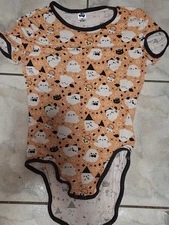 ABDL/DDLG ODU Giggly Ghosts: Size M Bodysuit