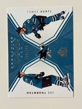 2018 SP Authentic Franchise Icons /199 Joe Thornton Tomas Hertl #126 HOF