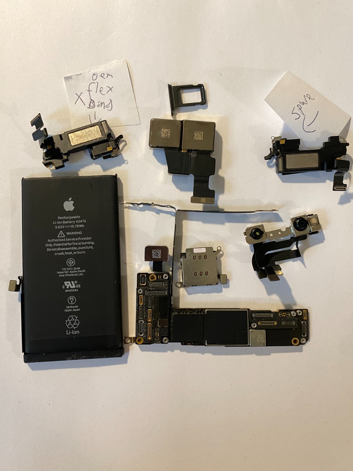 Apple iPhone 12 pro 128GB blue Tmobile logic board A2341 READ no ear speaker