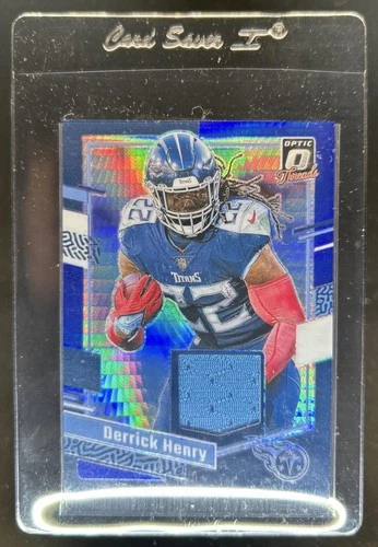 2023 Panini Donruss Optic Derrick Henry Threads Jersey Blue Hyper #DT-DH Titans