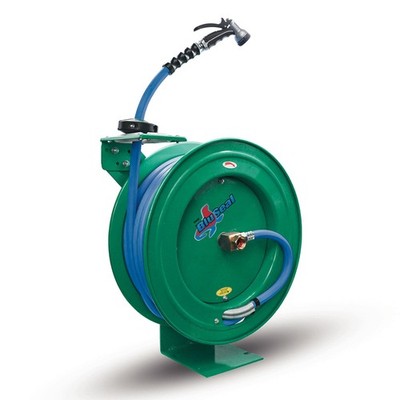 Auto Retractable Water Hose Reel with Hot & Cold Water Garden Hose, Spray Noz...