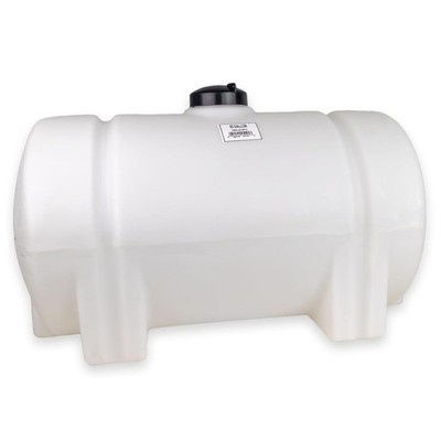 Norwesco 65 Gallon Horizontal Leg Utility Tank, Water Storage Container, White