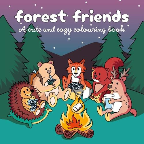 Ollie Brown - Forest Friends A Cute And Cozy Colouring Book - Paperb - G245Z-image