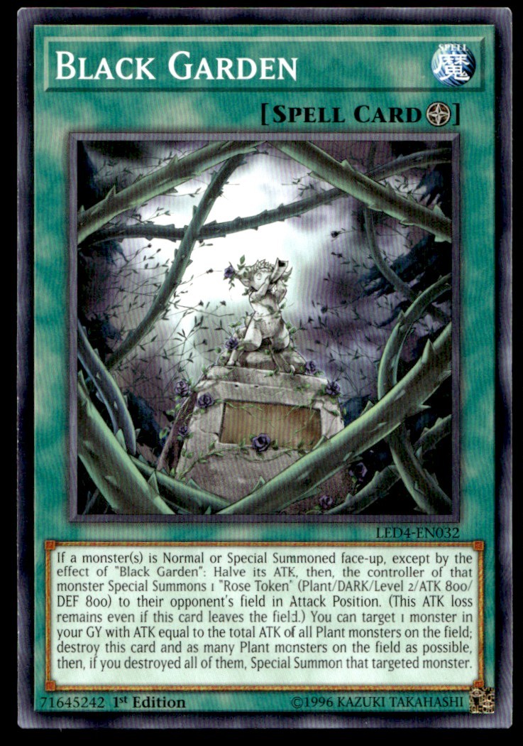 Black Garden - LED4-EN032 - 1st Edition - YuGiOh 