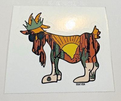   GOAT USA NY Clothing Desert Sunset Sticker - VERY RARE - LIMITED EDITION  