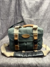 Quantaray Large Green Padded Divided Camera Bag Canvas w/ Shoulder Strap