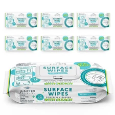72 Count Surface Cleaning Wipes with Bleach All Purpose Fresh Scent 6 Packs