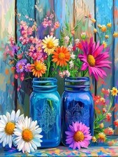 Paint by Numbers Kit for Adults Beginner, Flowers Adult Paint by Number Kits ...