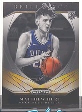 2021-22 Prizm Draft Picks Brilliance Rookie Matthew Hurt #12 Duke