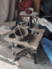 Vintage Crescent Miniature Salesman Sample Cast Iron Stove