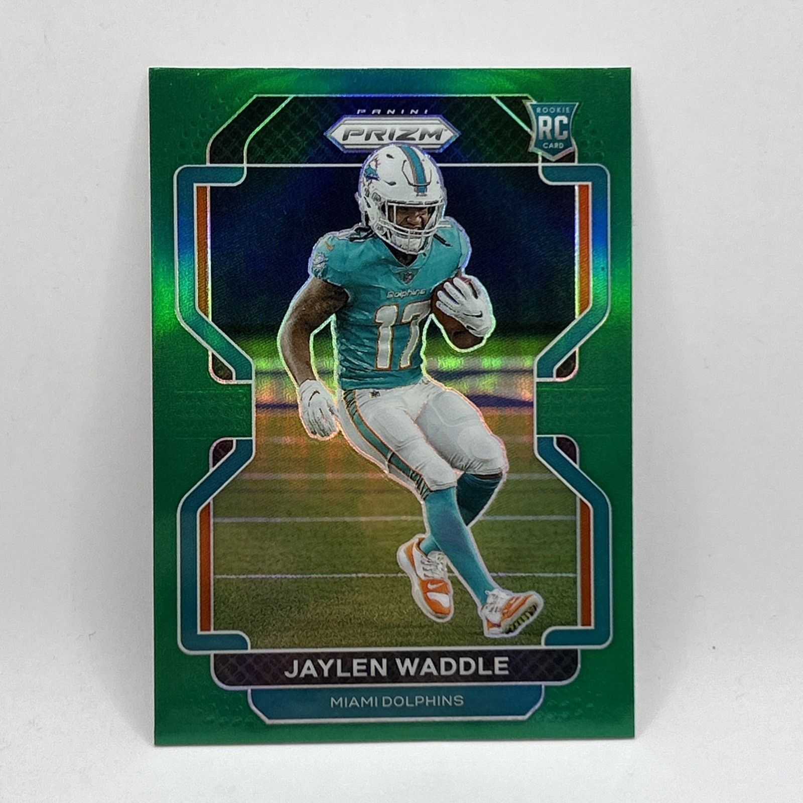 Jaylen Waddle Rookie Green Prizm SP 2021 Panini Prizm Football #338