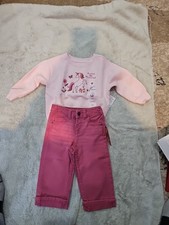 Garanimals Sweatshirt Unicorn and Pink Wonder Nation Pants Size 12 Months NWT