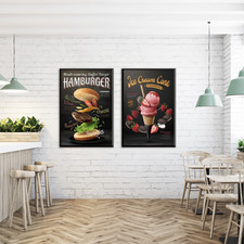 27 x 40 Inch Black Basic Poster Frame Wall Mount Vertical Or Horizontal