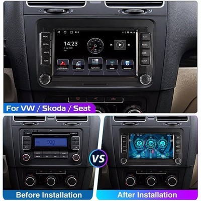 Carplay Für VW GOLF 5 6 Plus Touran Caddy T5 Android 15 Autoradio Navi GPS 2+64G